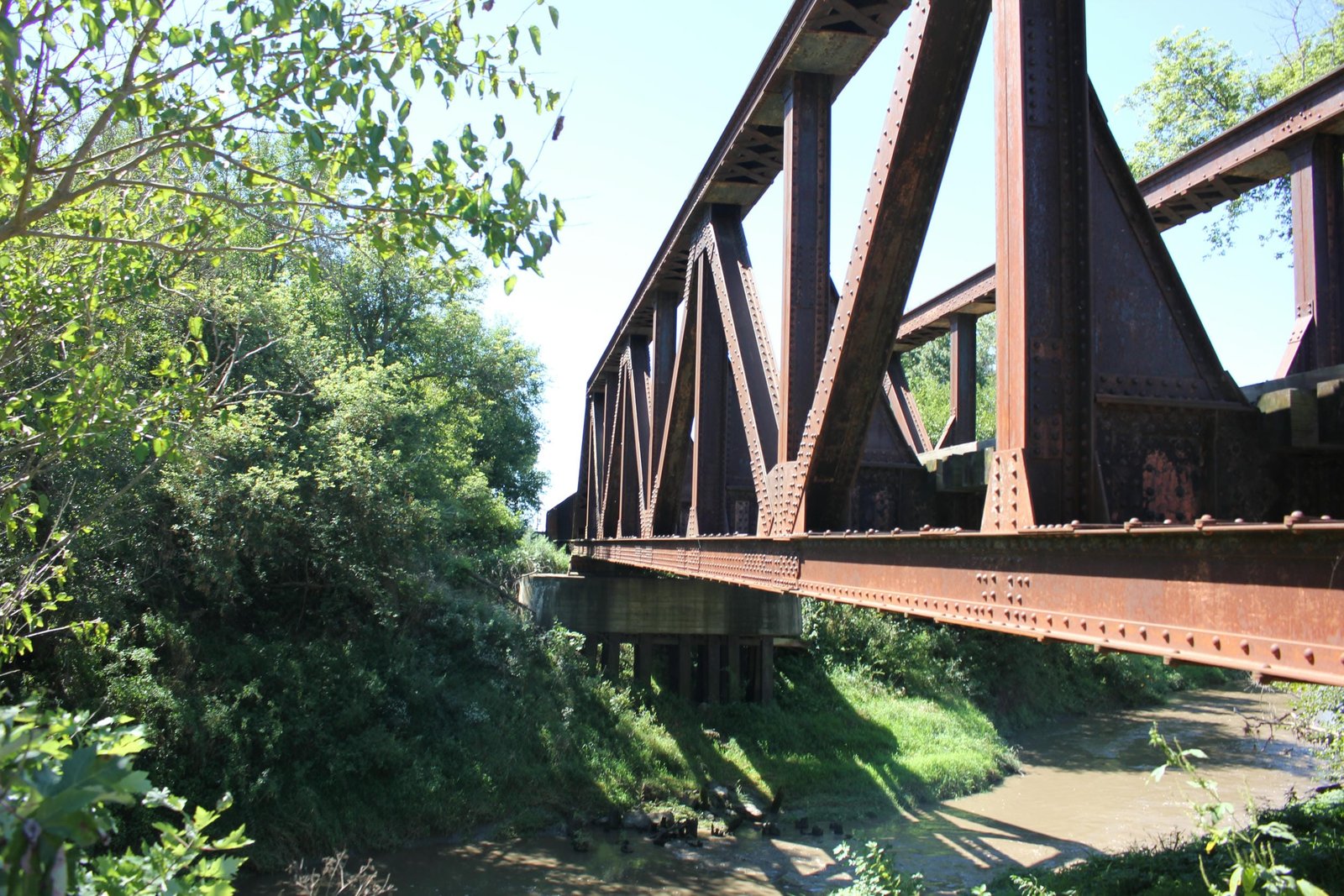 Looking south